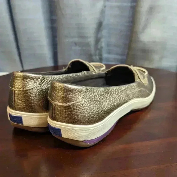Keds Gold Slip On Loafers Tread Soft Arched Insoles Size 6.5 - Picture 4 of 9